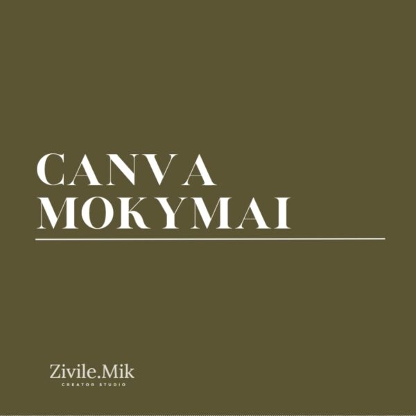 Canva mokymai
